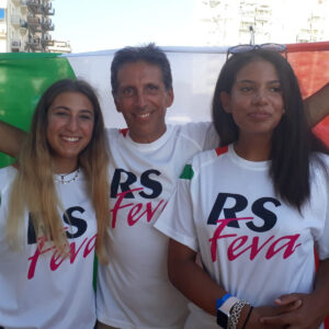 Foto di Amendola e Paul-Blake ai campionati italiani 2019 RS FEVA